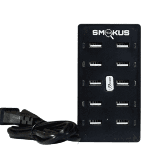 SMOKUS 10 Port USB Charging Hub & Smokus Focus Replacement USB Charging Cable